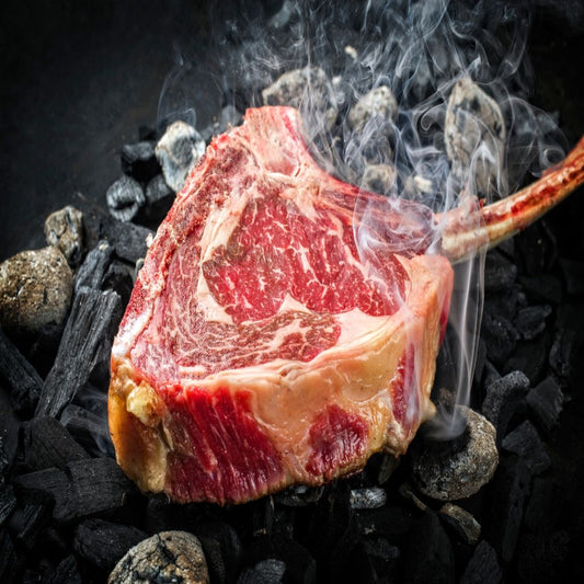 Air Flown Chilled 200 Days Grain Fed Black Angus Tomahawk